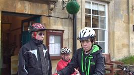 Preparing to leave Stow-on-the-Wold Youth Hostel